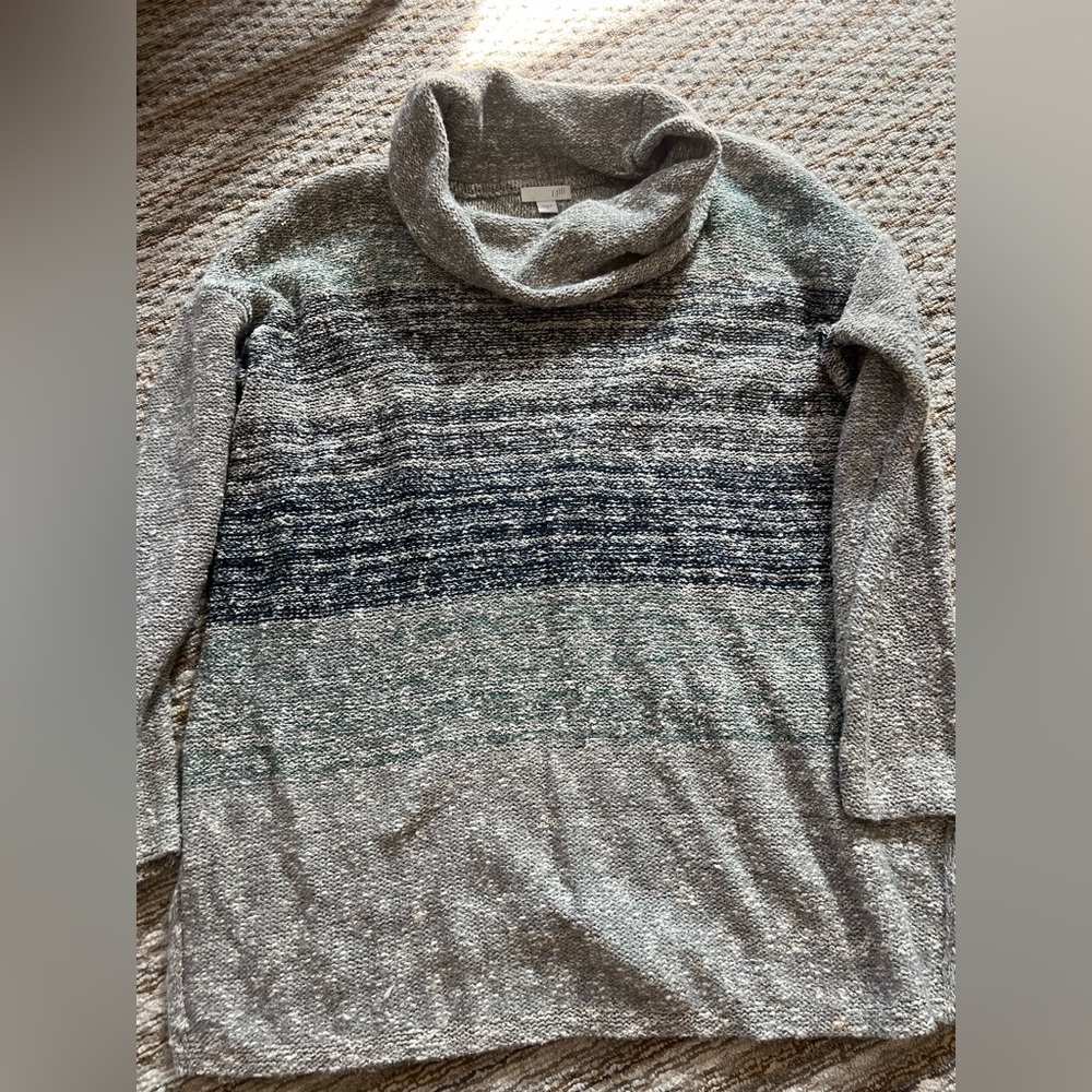 J. Jill Heathered Gray Knit Pullover